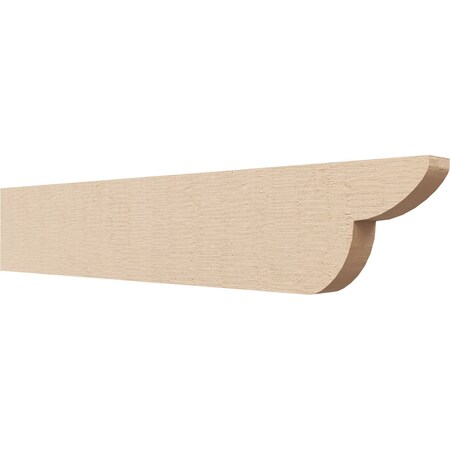Ekena Millwork 2in. W x 6in. H x 32in. L Crestline Woodgrain TimberThane Rafter Tail, Primed Tan RFTUR02X06X32CRERCPR